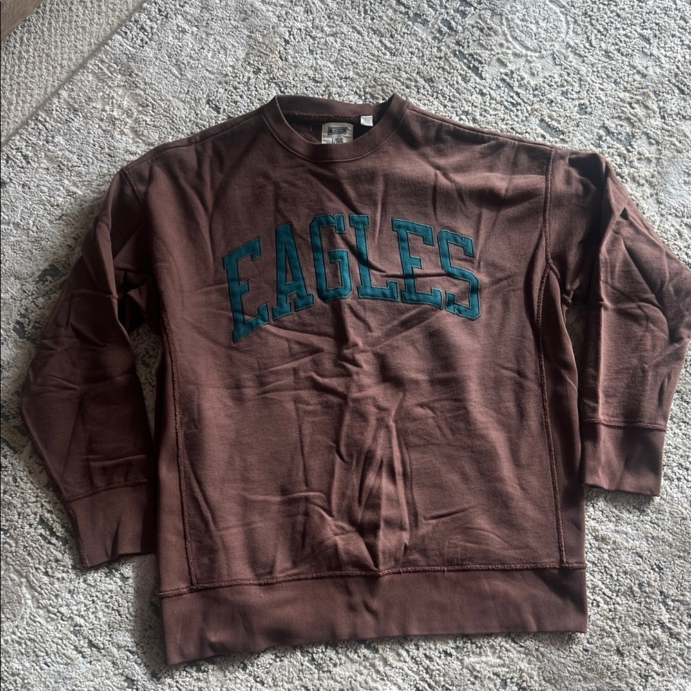 Eagles Crewneck Brown Sweater